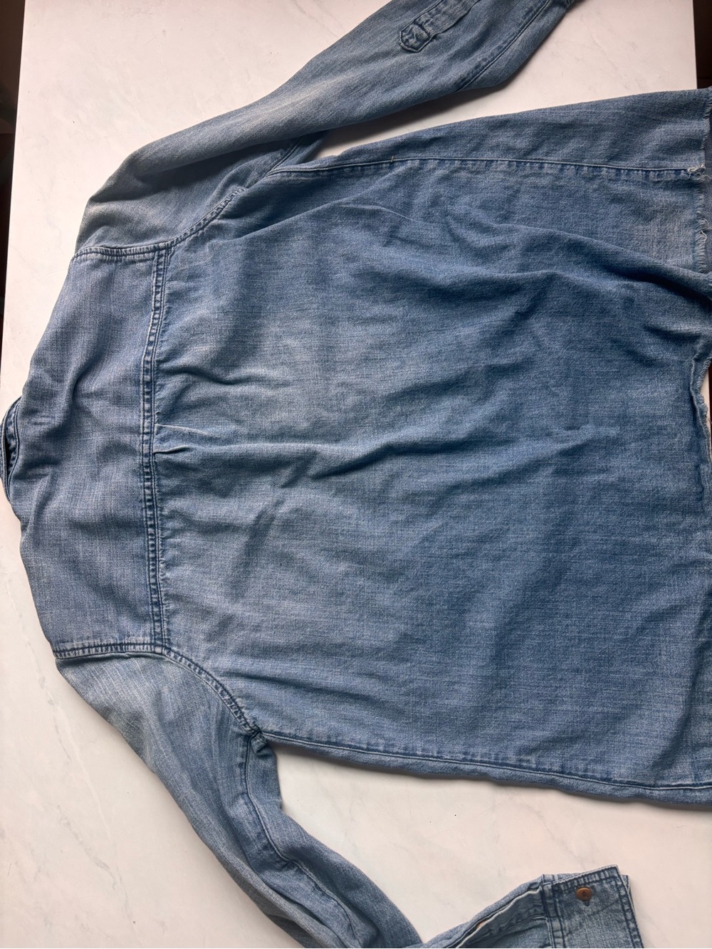 Madewell Light Blue Denim Shirt Jacket - Picture 3 of 4